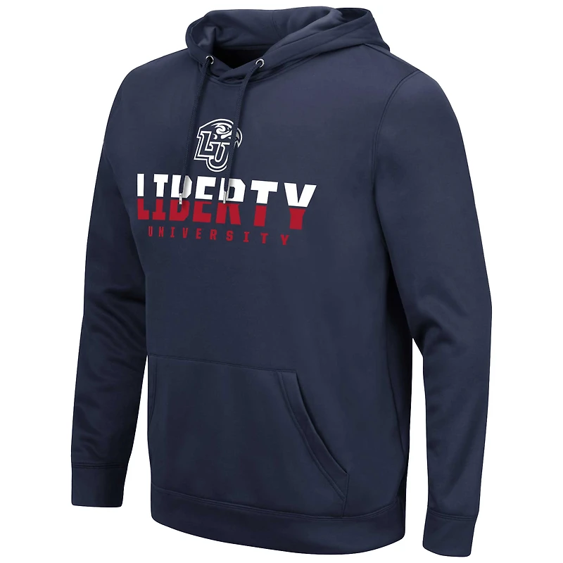 Sweat à capuche pour homme Colosseum Navy Liberty Flames Lantern