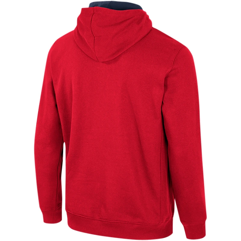 Sweat à capuche demi-zip Colosseum Navy Liberty Flames Team pour hommes