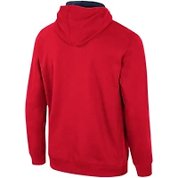 Sweat à capuche demi-zip Colosseum Navy Liberty Flames Team pour hommes