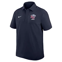 Polo Nike bleu marine Liberty Flames 2025 Sideline pour homme