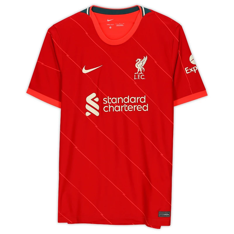 Maillot Nike domicile autographié par Harvey Elliott de Liverpool