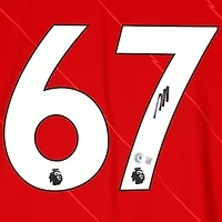 Maillot Nike domicile autographié par Harvey Elliott de Liverpool