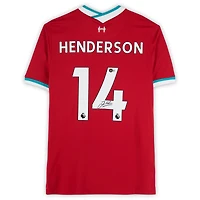 Jordan Henderson Liverpool Autographed Nike 2020-21 Red Home Jersey 