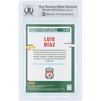 Luis Diaz Liverpool Autographié 2023-24 Panini Donruss Teal #84 #/199 Beckett Fanatics Witnessed Authenticated Auto 10 Card