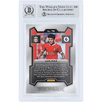 Luis Diaz Liverpool autographié 2023-24 Panini Prizm EPL #76 Beckett Fanatics Witnessed Authenticated Auto 10 Card