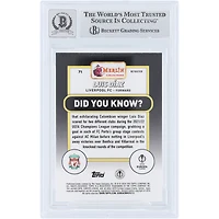 Luis Diaz Liverpool Autographié 2023-24 Topps Merlin UEFA Refractor #71 Beckett Fanatics Witnessed Authentifié Auto 10 Card