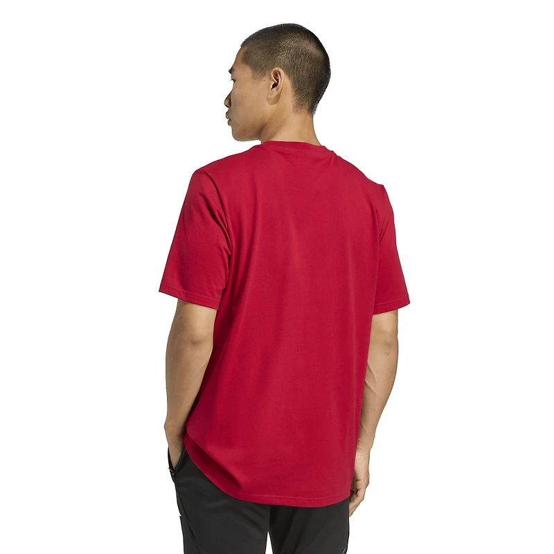 T-shirt adidas rouge Liverpool à trois bandes pour homme