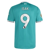 Men's adidas Alexander Isak Green Liverpool 2025/26 Third Authentic Player Jersey