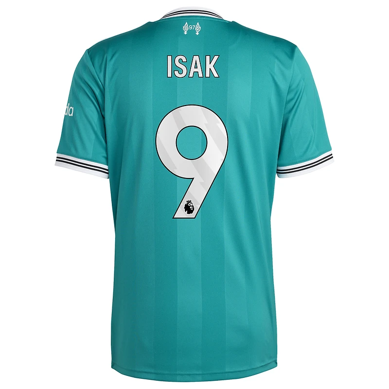Men's adidas Alexander Isak Green Liverpool 2025/26 Third Replica Player Jersey