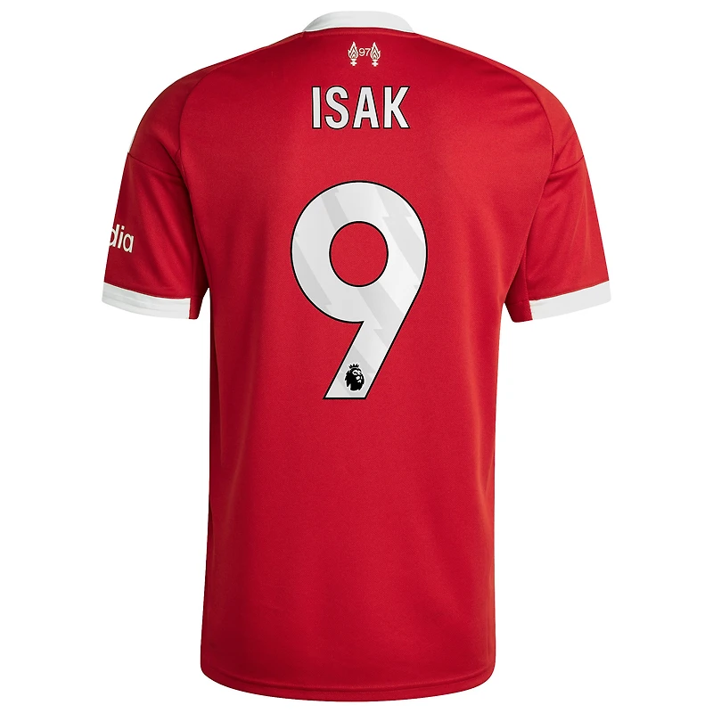 Maillot réplique rouge pour homme, domicile, Liverpool 2025/26, Alexander Isak, adidas