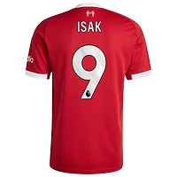 Maillot réplique rouge pour homme, domicile, Liverpool 2025/26, Alexander Isak, adidas