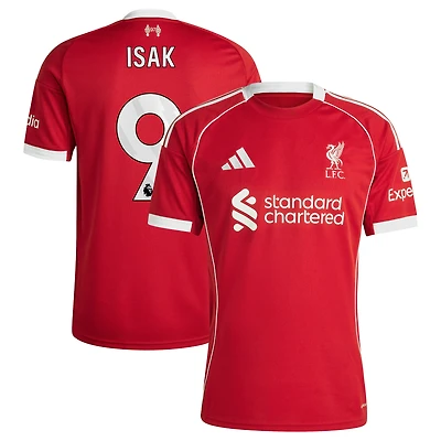 Men's adidas Alexander Isak Red Liverpool 2025/26 Home Replica Player Jersey