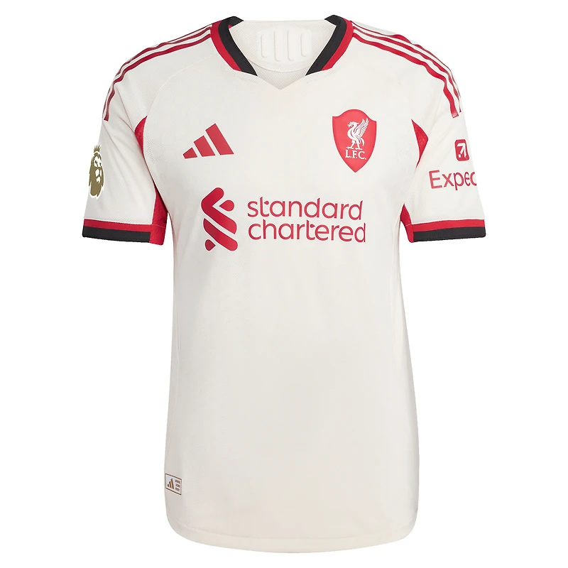 Maillot de joueur authentique extérieur blanc adidas Alexander Isak Liverpool 2025/26 pour homme