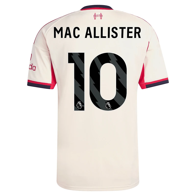 Men's adidas Alexis Mac Allister White Liverpool 2025/26 Away Replica Player Jersey