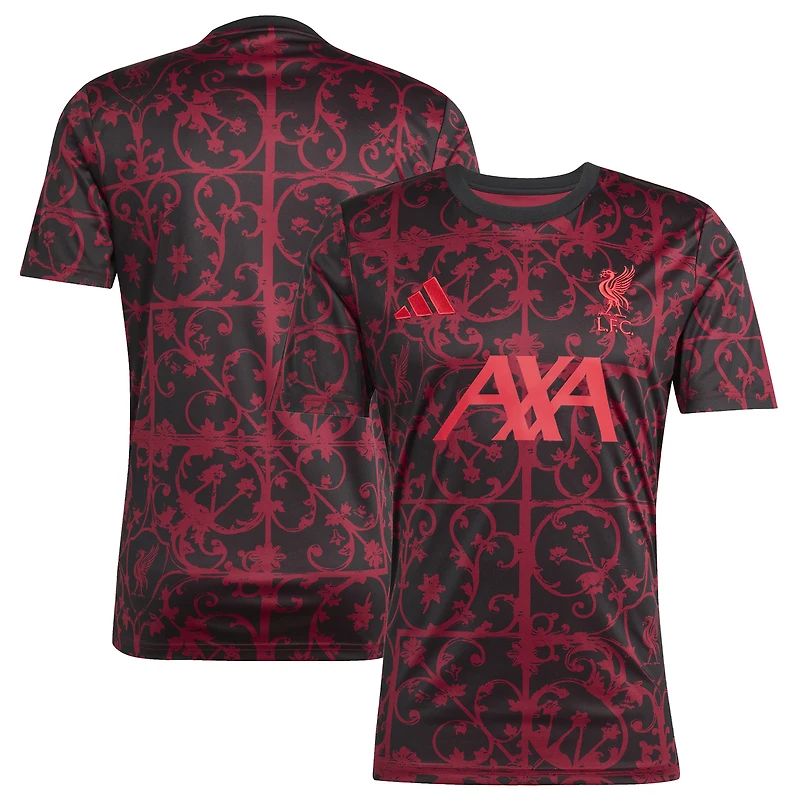 Haut d'avant-match adidas Liverpool 2025/26 AEROREADY noir pour homme