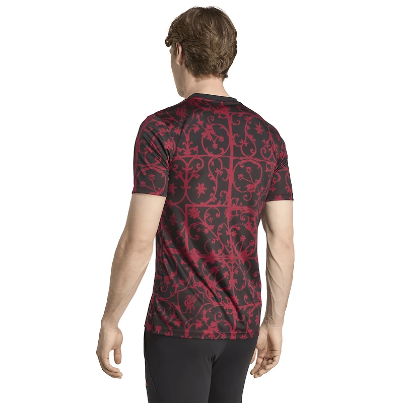 Haut d'avant-match adidas Liverpool 2025/26 AEROREADY noir pour homme