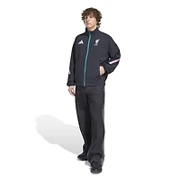 Veste zippée adidas Liverpool noire pour homme, modèle 2025/26 Club Anthem