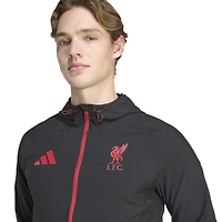 Men's adidas Black Liverpool 2025/26 Tiro Vis Tech Travel Jacket