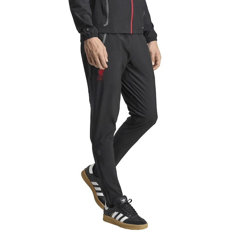 Men's adidas Black Liverpool 2025/26 Tiro Vis Tech Travel Pants