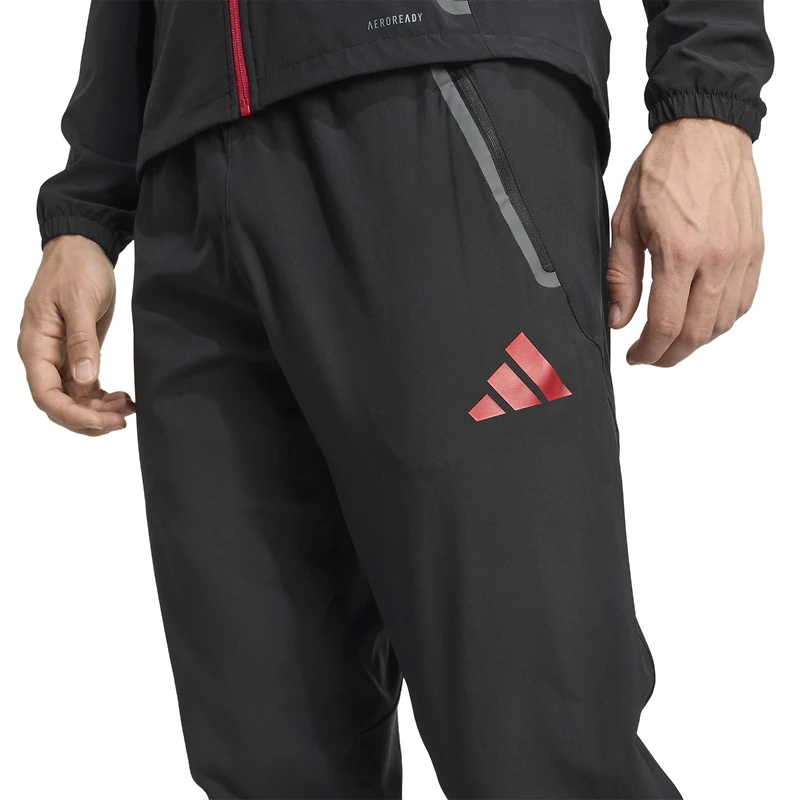 Men's adidas Black Liverpool 2025/26 Tiro Vis Tech Travel Pants