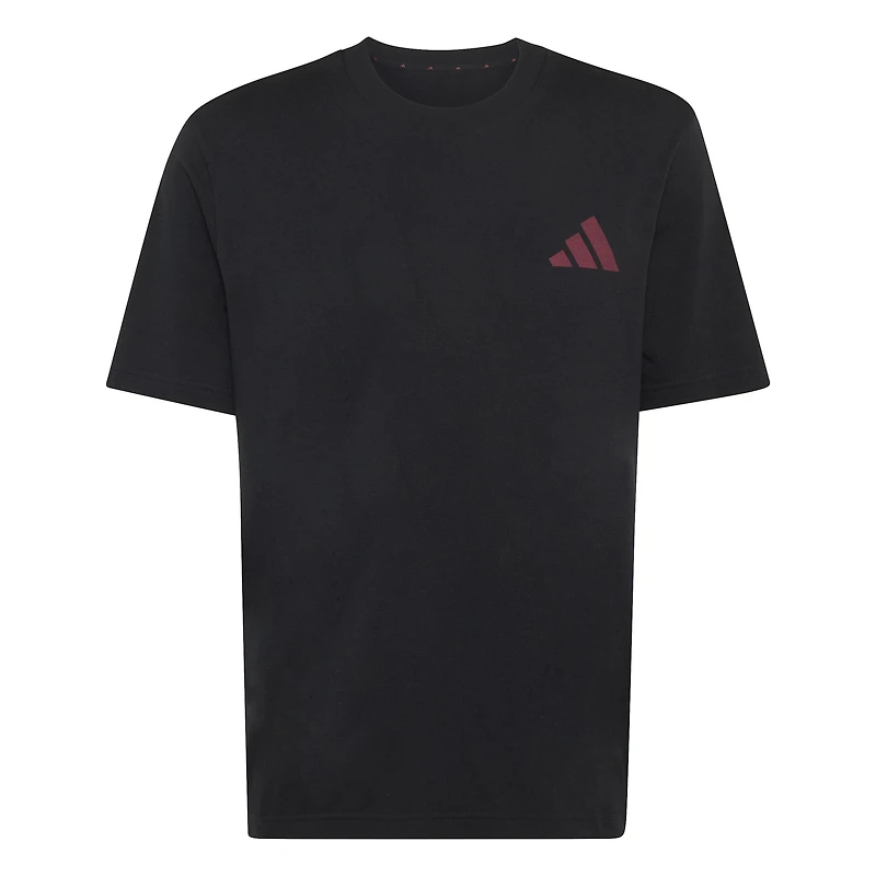 T-shirt graphique adidas Liverpool noir pour homme