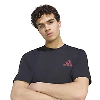 T-shirt graphique adidas Liverpool noir pour homme