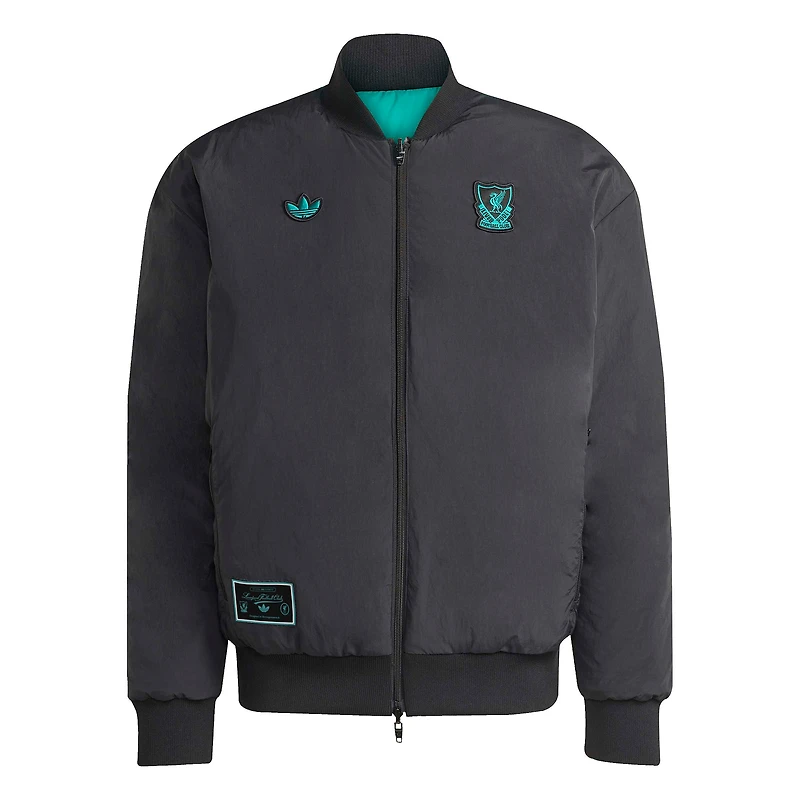 Men's adidas Black Liverpool Terrace Icons Polo