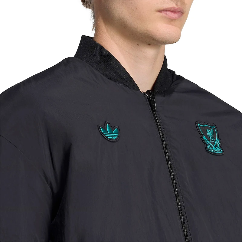 Men's adidas Black Liverpool Terrace Icons Polo