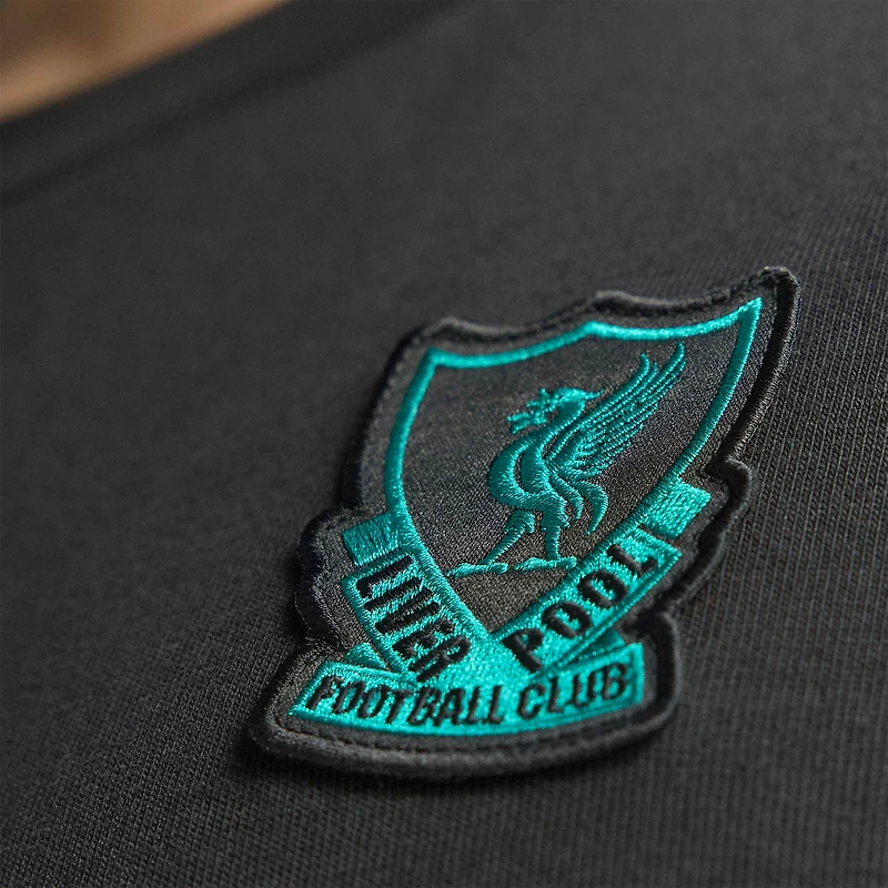 T-shirt adidas noir Liverpool Terrace Icons pour homme