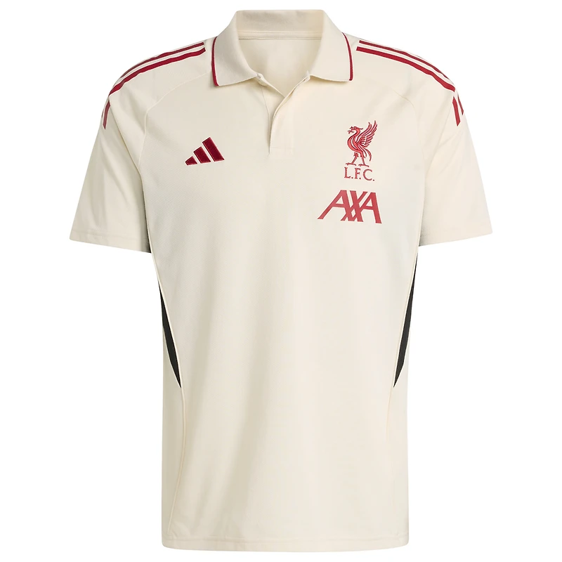 Men's adidas Cream Liverpool 2025/26 Training Polo