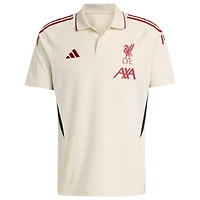 Men's adidas Cream Liverpool 2025/26 Training Polo