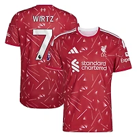 Men's adidas Florian Wirtz Red Liverpool 2026/27 Home On-Field Authentic Jersey