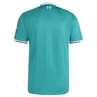 Men's adidas  Green Liverpool 2025/26 Third Authentic Jersey with Patch