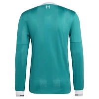 Maillot adidas vert Liverpool 2025/26 Third Authentic à manches longues pour homme