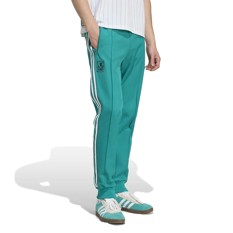 Men's adidas Green Liverpool Lifestyler Track Pants