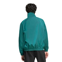 Veste demi-zip adidas verte Liverpool Terrace Icons pour homme