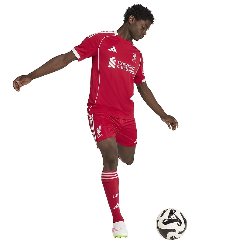 Short adidas rouge Liverpool 2025/26 Domicile AEROREADY Replica pour homme