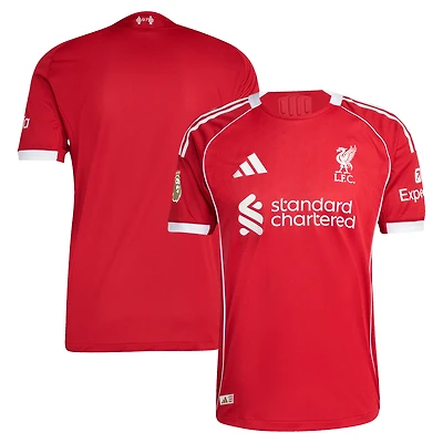 Men's adidas  Red Liverpool 2025/26 Home Authentic Jersey