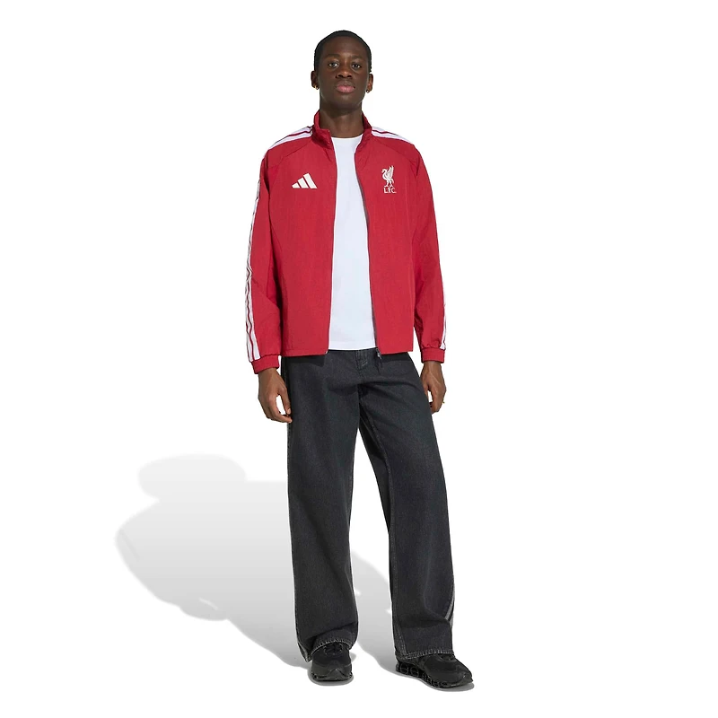 Men's adidas  Red Liverpool 2026 Full-Zip Anthem Jacket