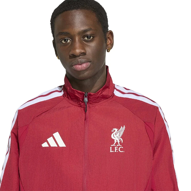 Veste adidas rouge Liverpool 2026 Anthem pour homme
