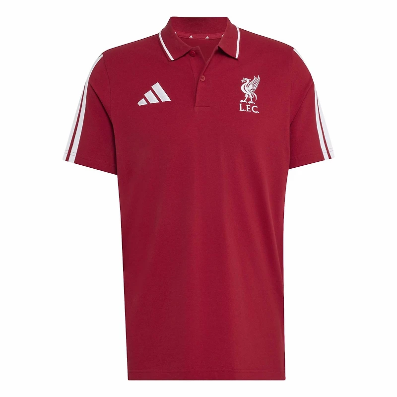 Polo adidas rouge Liverpool Alphaskin DNA pour homme