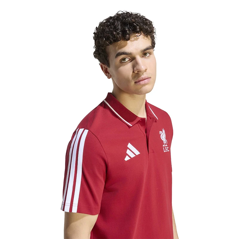 Polo adidas rouge Liverpool Alphaskin DNA pour homme