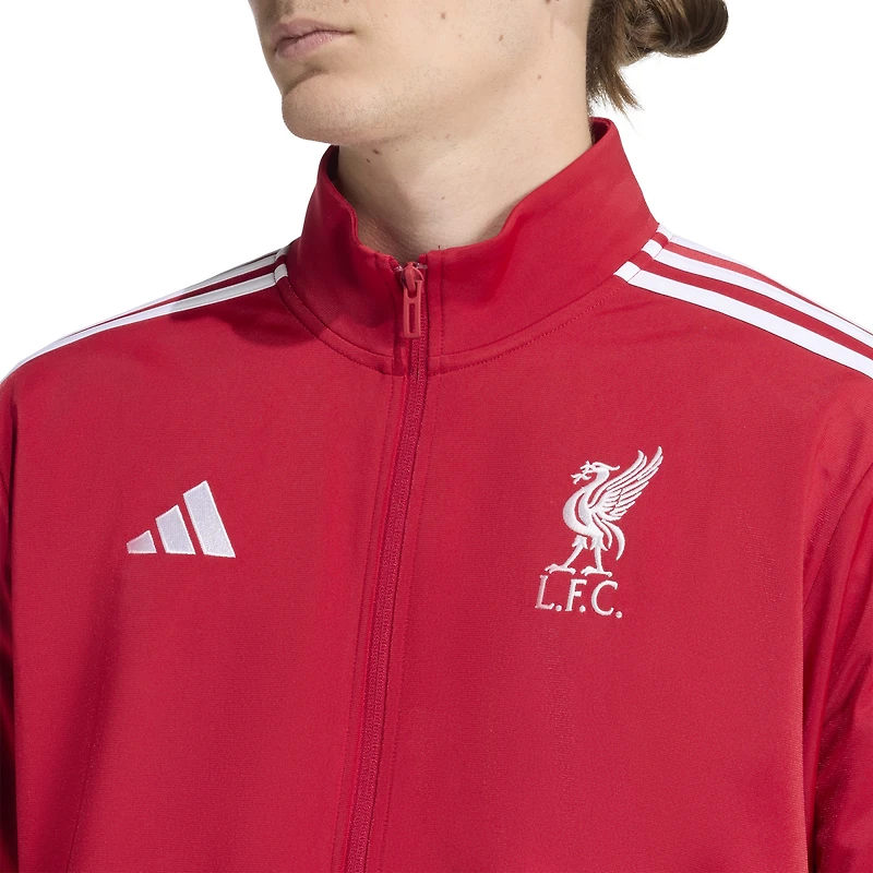 Men's adidas  Red Liverpool DNA Full-Zip Track Jacket