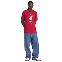 T-shirt graphique adidas rouge Liverpool DNA pour homme