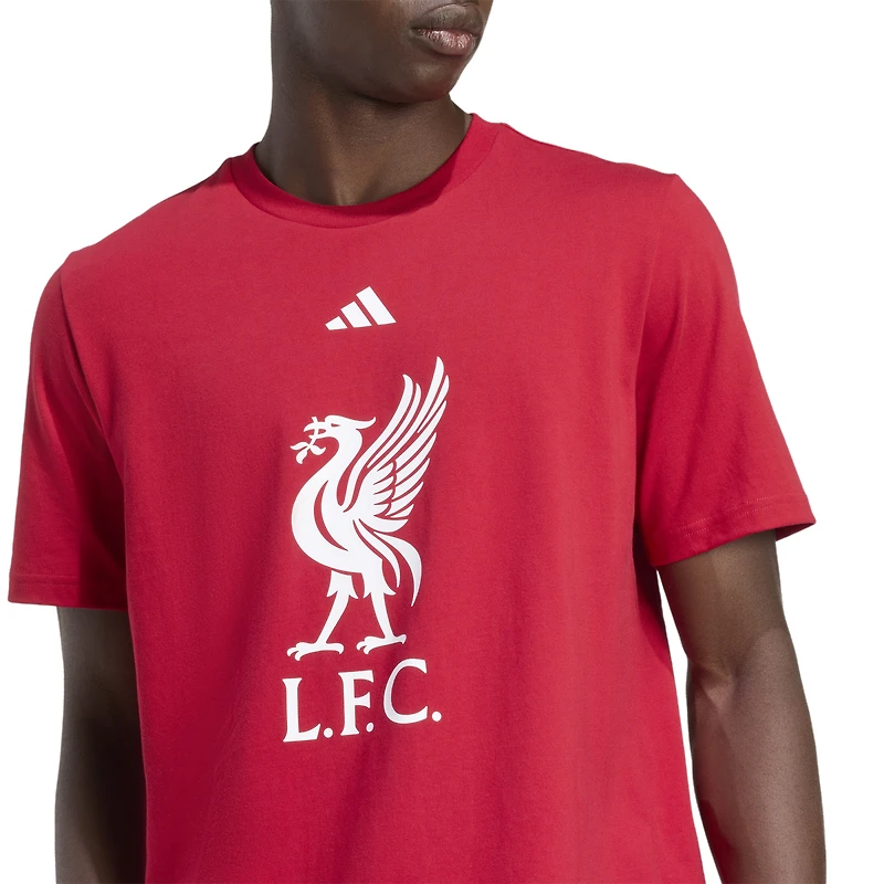 T-shirt graphique adidas rouge Liverpool DNA pour homme