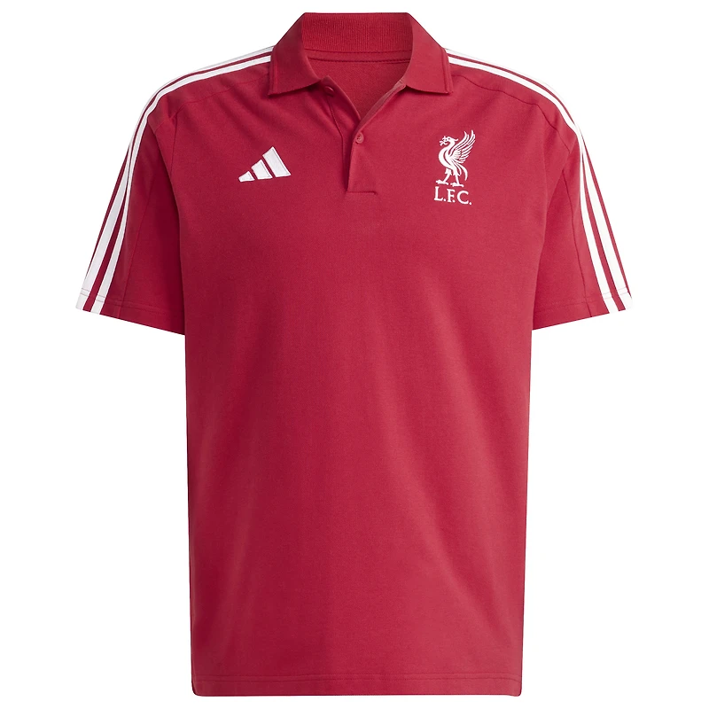 Polo adidas rouge Liverpool DNA pour homme