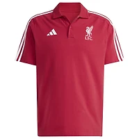 Polo adidas rouge Liverpool DNA pour homme