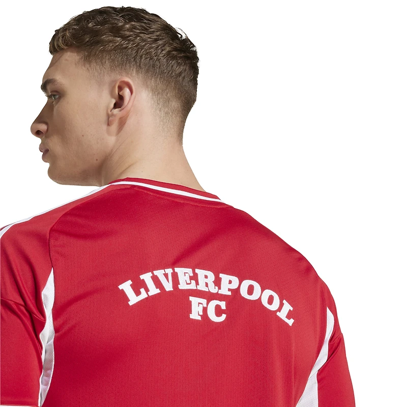 Men's adidas  Red Liverpool Full-Button Baseball Jersey