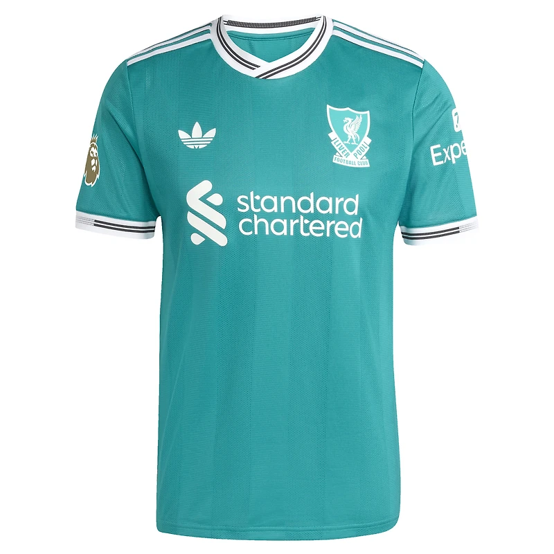 Men's adidas Virgil van Dijk Green Liverpool 2025/26 Third Authentic Player Jersey