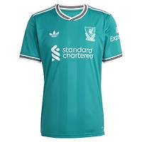 Men's adidas Virgil van Dijk Green Liverpool 2025/26 Third Replica Player Jersey